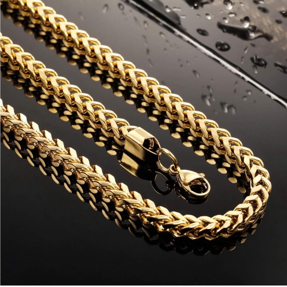 New 6mm Franco Snake Chain Necklace Men/Women - Picture 3 of 16